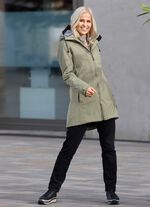 Korte jas met vaste capuchon 