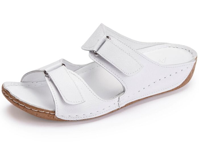 Andrea Conti muiltjes met twee verstelbare klittenbandsluitingen WIT