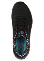 SKECHERS, trendy damessneakers, met zichtbaar luchtkussen ZWART