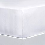 Jersey stretch elastaan hoeslakens Uitstekend van Florella WIT