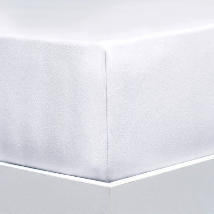 Jersey stretch elastaan hoeslakens Uitstekend van Florella WIT