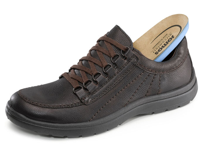 Veterschoenen met uitneembaar voetbed MOKKA