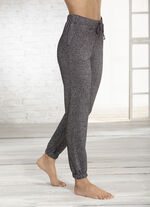 Broek met comfortabele elastische tailleband GRIJS GEMÊLEERD