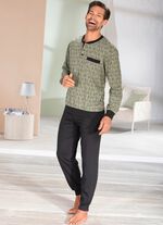 Comte pyjama met knoopsluiting en manchetten 