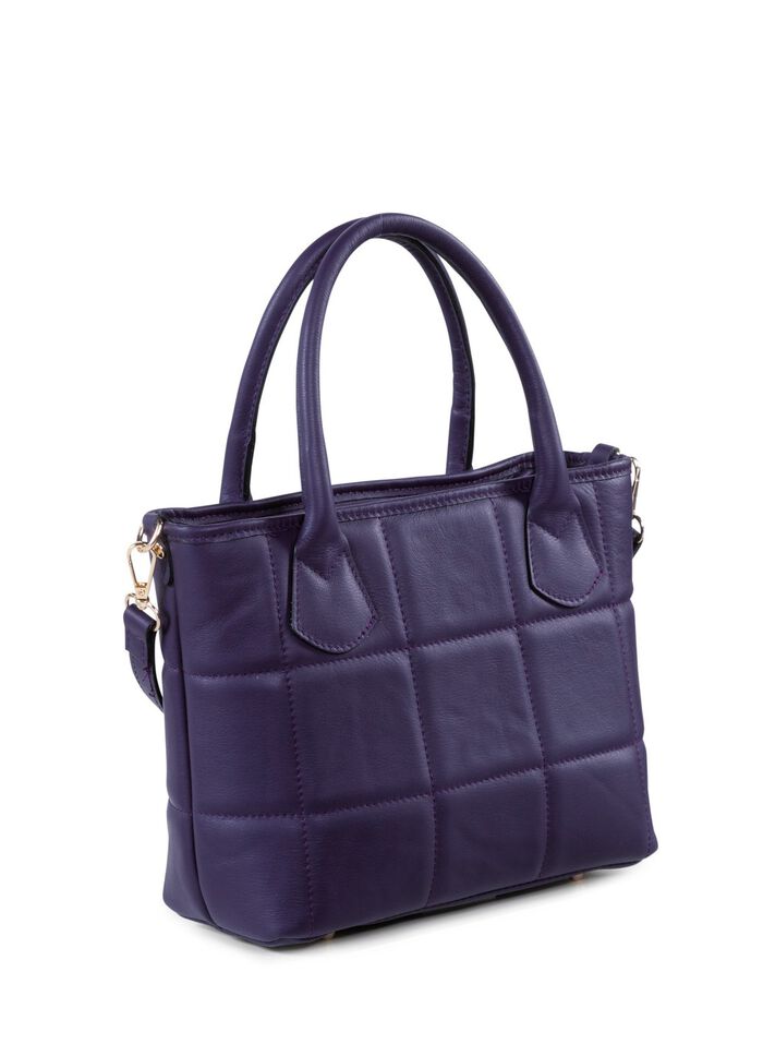 Laurina tas met quilting PAARS