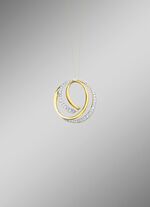 Hanger in tweekleurig met zirkonia 