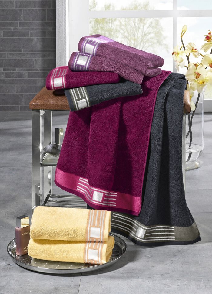 Badstofserie met glittergaren 