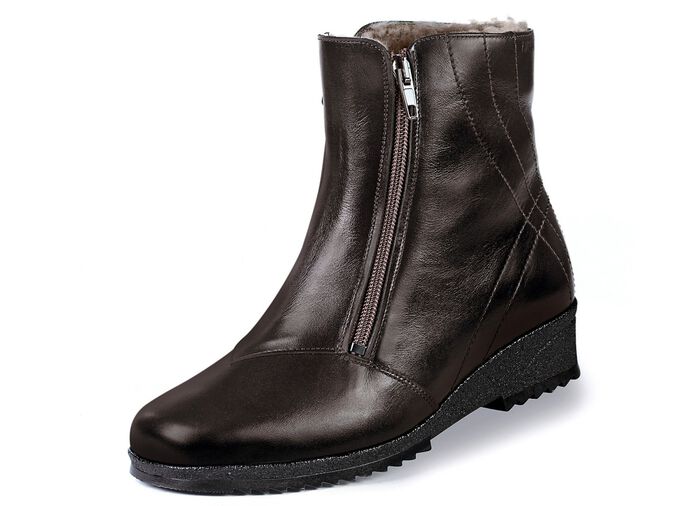 Enkellaarsjes met twee ritssluitingen aan de zijkant 