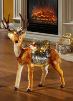 Rendieren gemaakt van kunst en textielmateriaal 