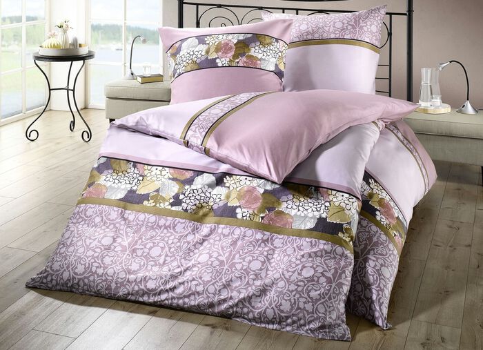 'Kaeppel' beddengoedset, verschillende kleuren ROZE