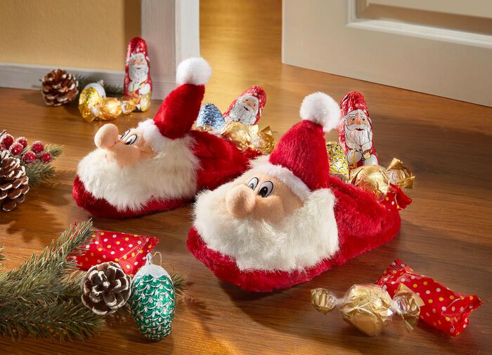 Kerstpantoffels met zoete vulling 