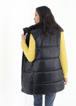 Functioneel lang vest met 2-wegritssluiting 