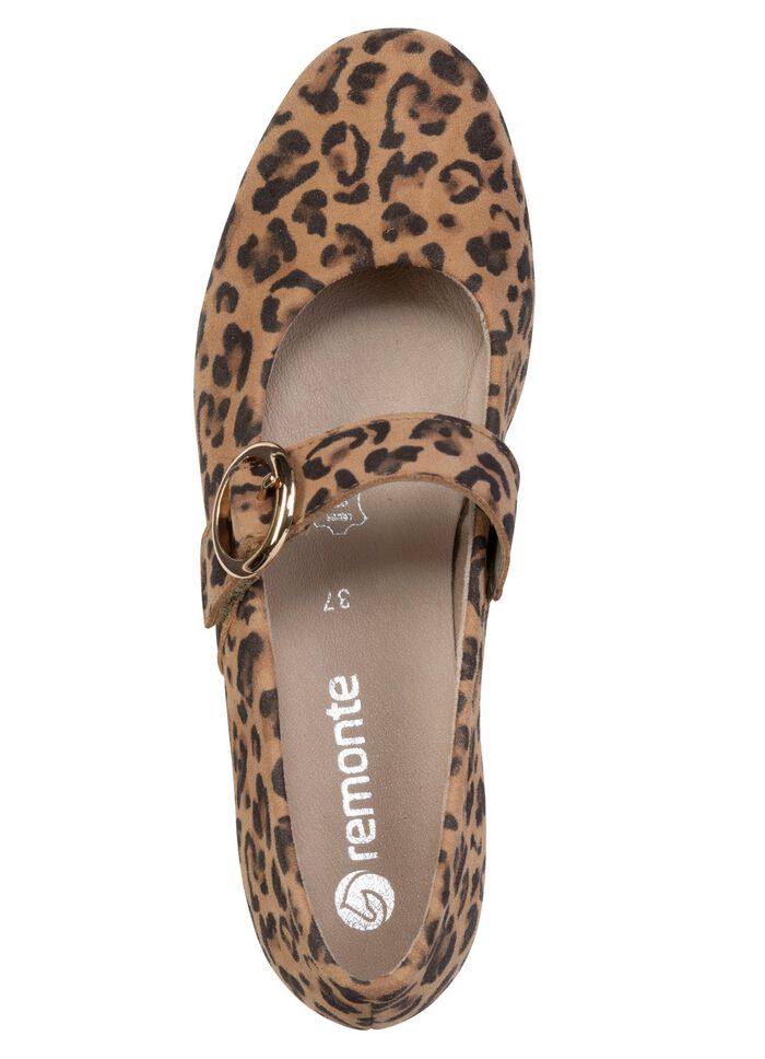 Remonte, trendy Mary Jane-schoenen voor dames met uitneembaar voetbed 