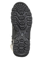 Gevoerde dameslaarzen, winterschoenen, met rits ECRU-ZWART