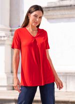 Overhemd met boxplooi in 2 kleuren 