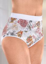 Set van vier slips met een kleurrijke print 