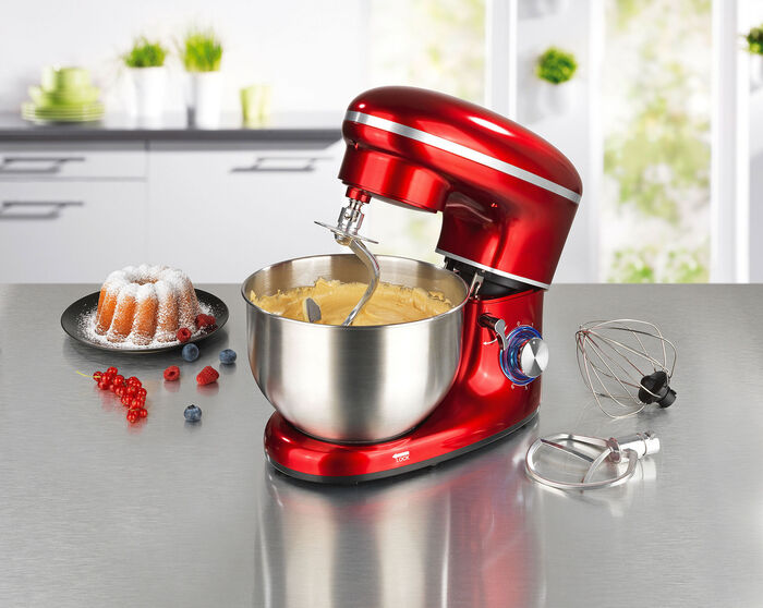 Keukenmachine met orbitale mixer ROOD