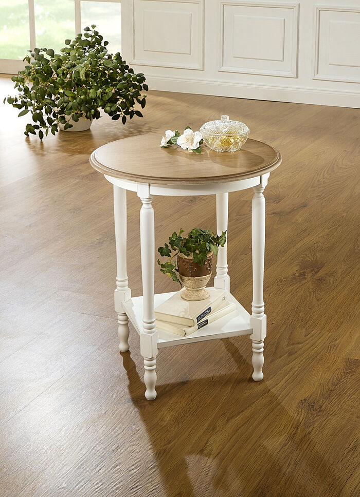 Bijzettafel, deels massief 
