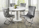 Trendy eetkamerstoelen set van 2 GRIJS