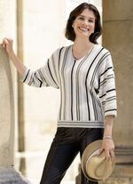 Trui met subtiele glanzende accenten 