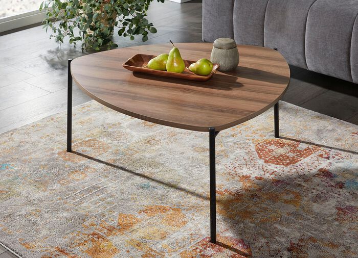 Loft design salontafel met metalen frame 