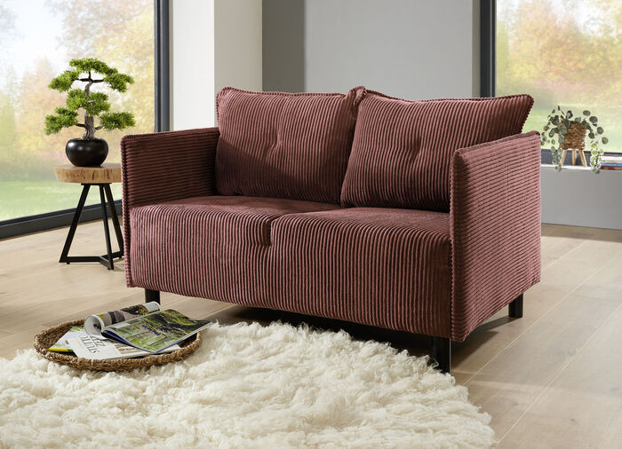 Gestoffeerd meubilair met decoratieve corduroy bekleding 