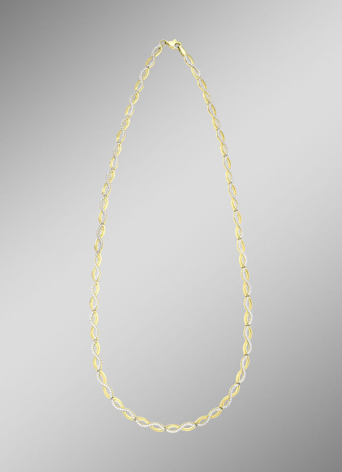 Prachtige ketting met synthetische zirkonia 