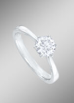 Fantastische solitair-damesring met briljant 