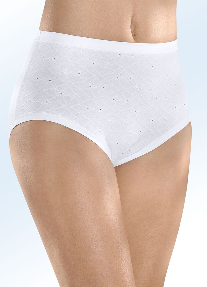 Set van vier gestructureerde slips aan de voorkant 