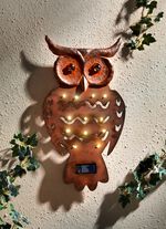 Zonne-wanddecoratie uil 