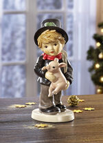 Schoorsteenveger met Swarovski&reg;-kristal aan de cilinder 