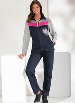 Vrijetijdspak met print aan de voorzijde 