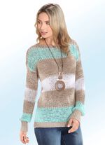 Trui met een interessant lintgarenmotief 