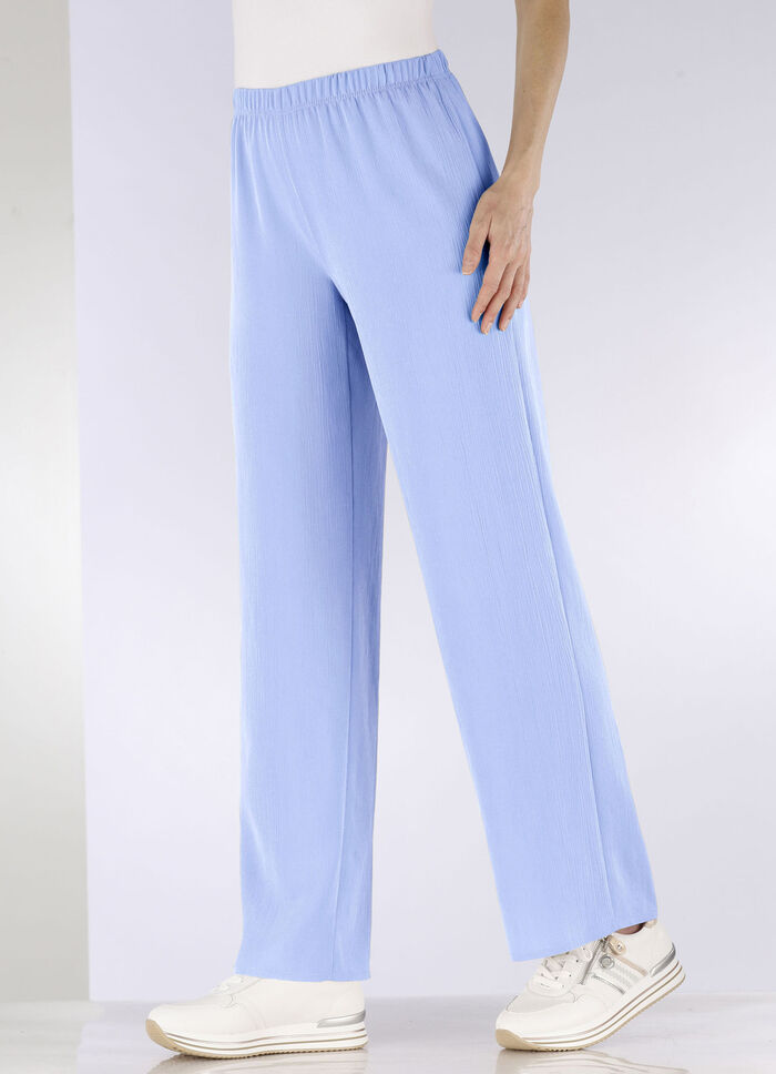 Broek met comfortabel wijd model LICHTBLAUW