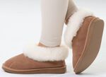 ELENA EDEN, warme damespantoffels, breedte G, met lamsvacht 
