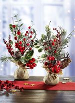 Arrangement in jutezakje, set van 2 