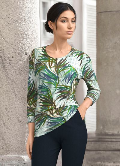 Shirt met all-over print 