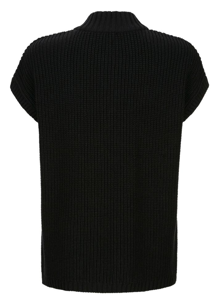 Sweatervest in pareltand 