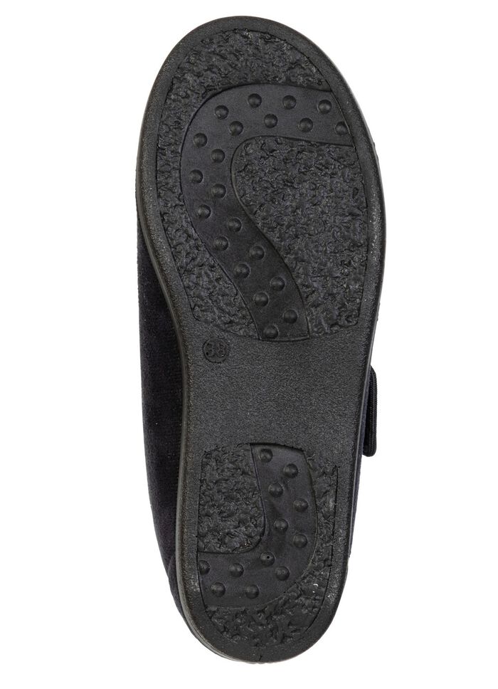 Comfortabele dames klittenbandschoenen, breedte H, met uitneembaar voetbed SCHWARZ