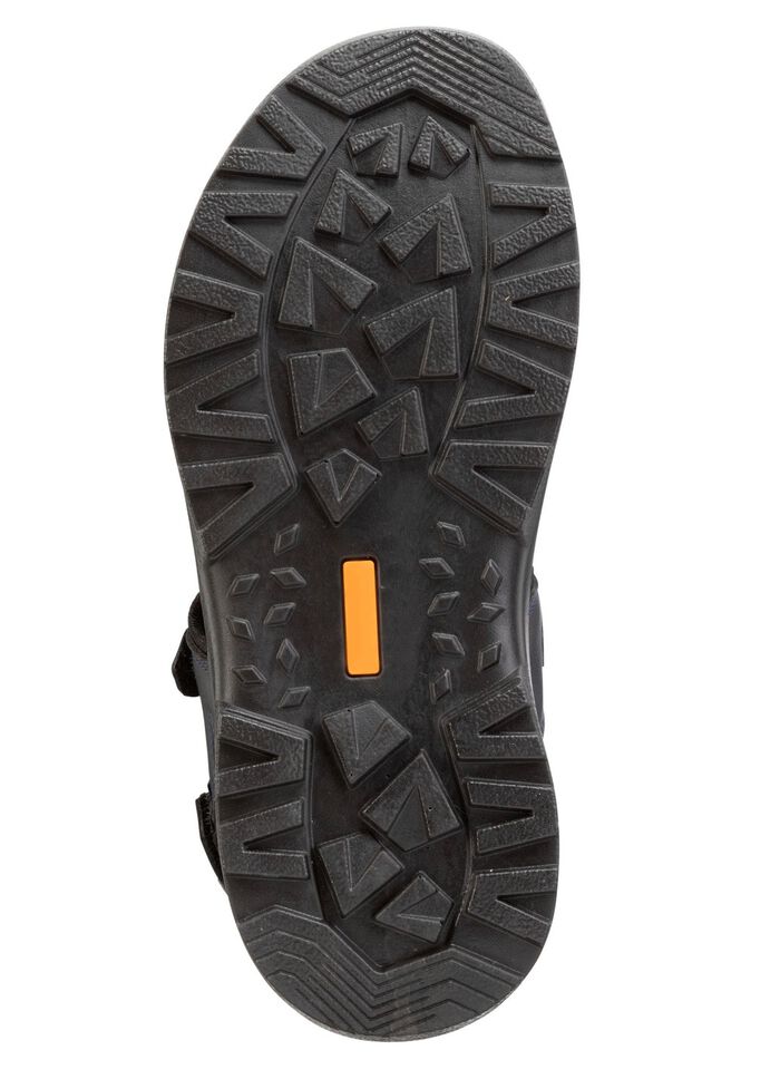 Trekkingsandaal GINO GALANTE van nappaleer en textiel DONKERBLAUW-ZWART