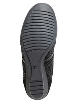 ELENA EDEN veterschoen met nappaleren details ZWART