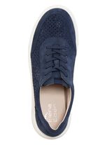 ELENA EDEN sneakers van fijn su&egrave;de MARINE