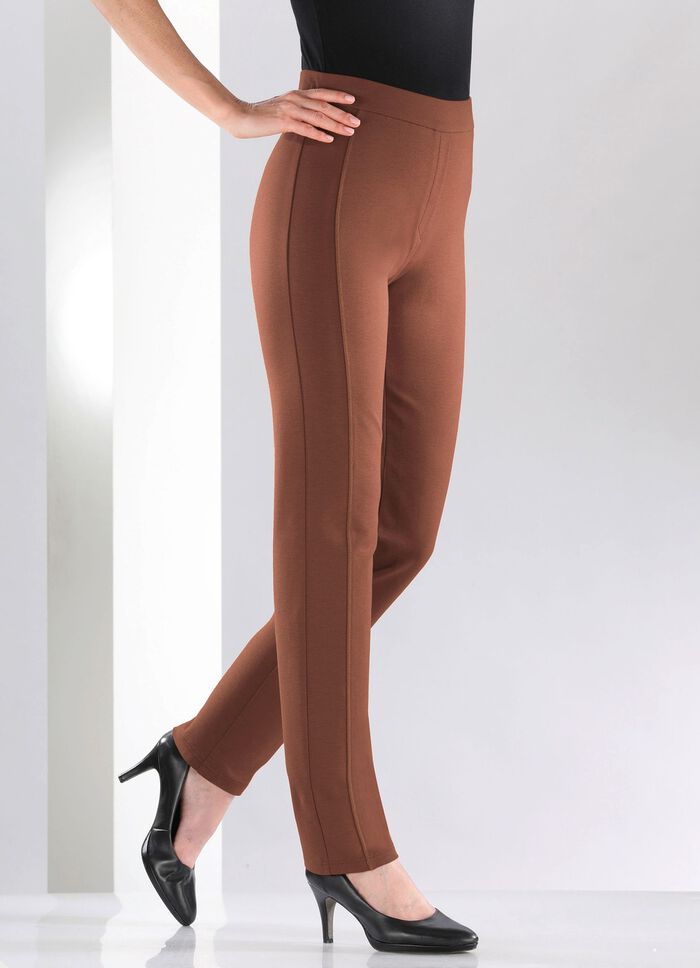Broek met nauwsluitende deelnaden 