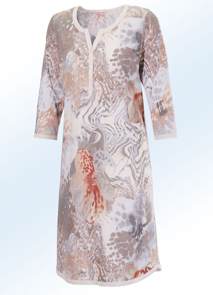 e.Femme nachthemd met 3/4-mouwen 