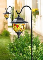 Tiffany lampen op zonne-energie, set van 2 