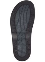 GINO GALANTE, comfortabele herenmuiltjes, breedte H, met uitneembaar voetbed DONKERBLAUWE MOKKA