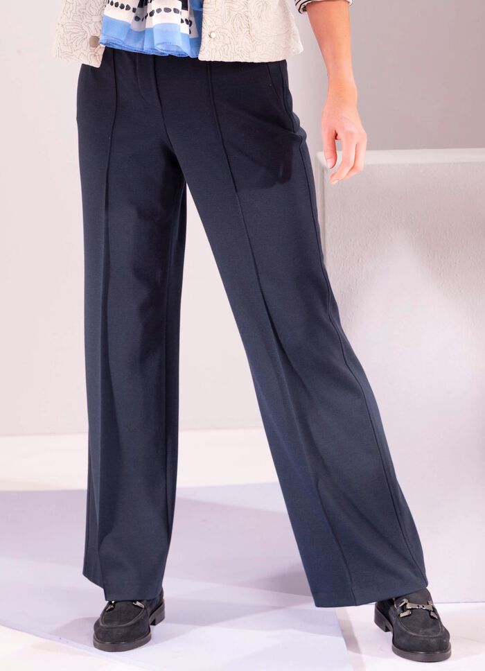 Broek met elastische tailleband 