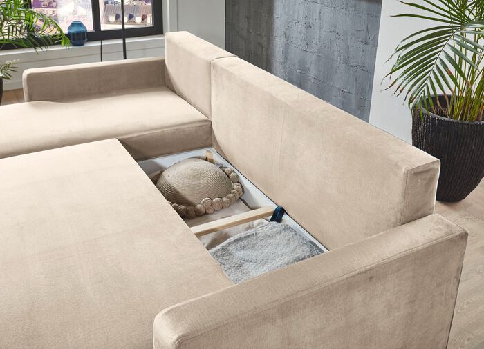 Gestoffeerde hoek met functie 