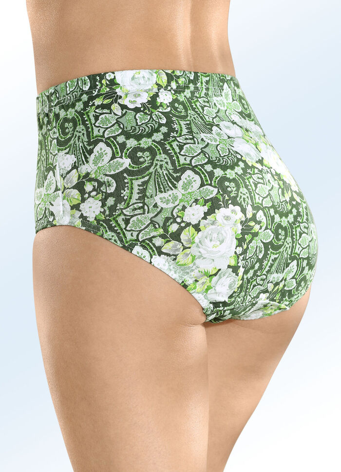 Set van vijf slips met elastische tailleband 