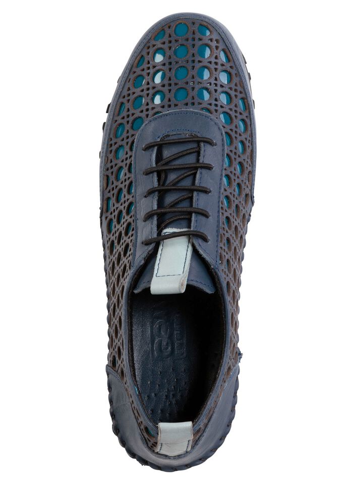 Gemini veterschoen van geperforeerd nappaleer 